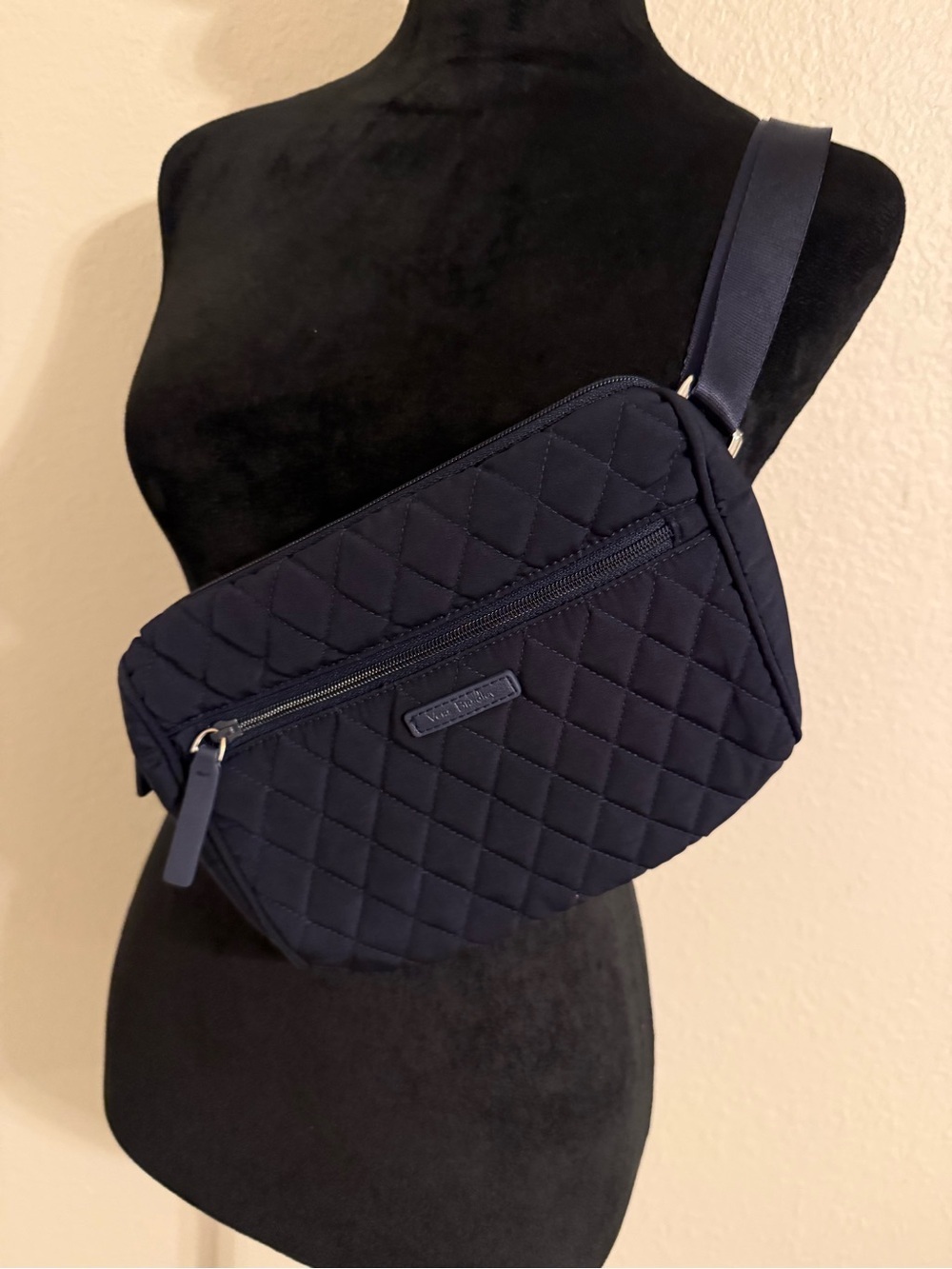 Vera Bradley Navy Quilted Crossbody Bag
